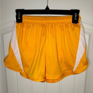 Alleson Athletic gold women’s running shorts